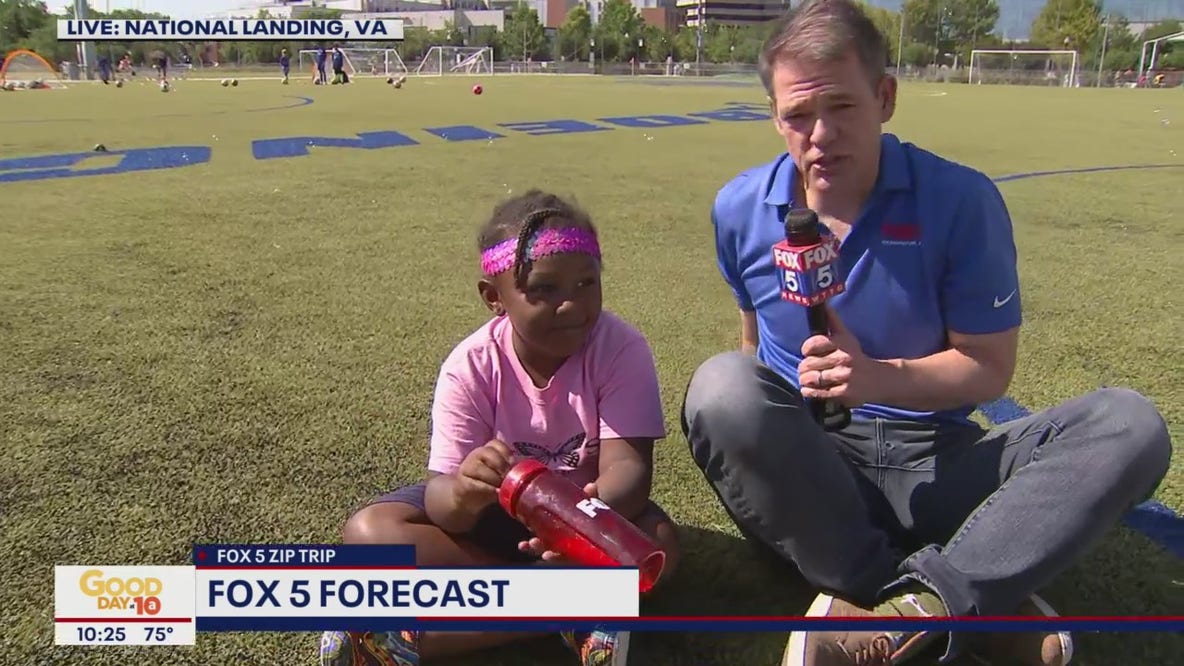 FOX 5 Zip Trip National Landing: Tucker making friends!